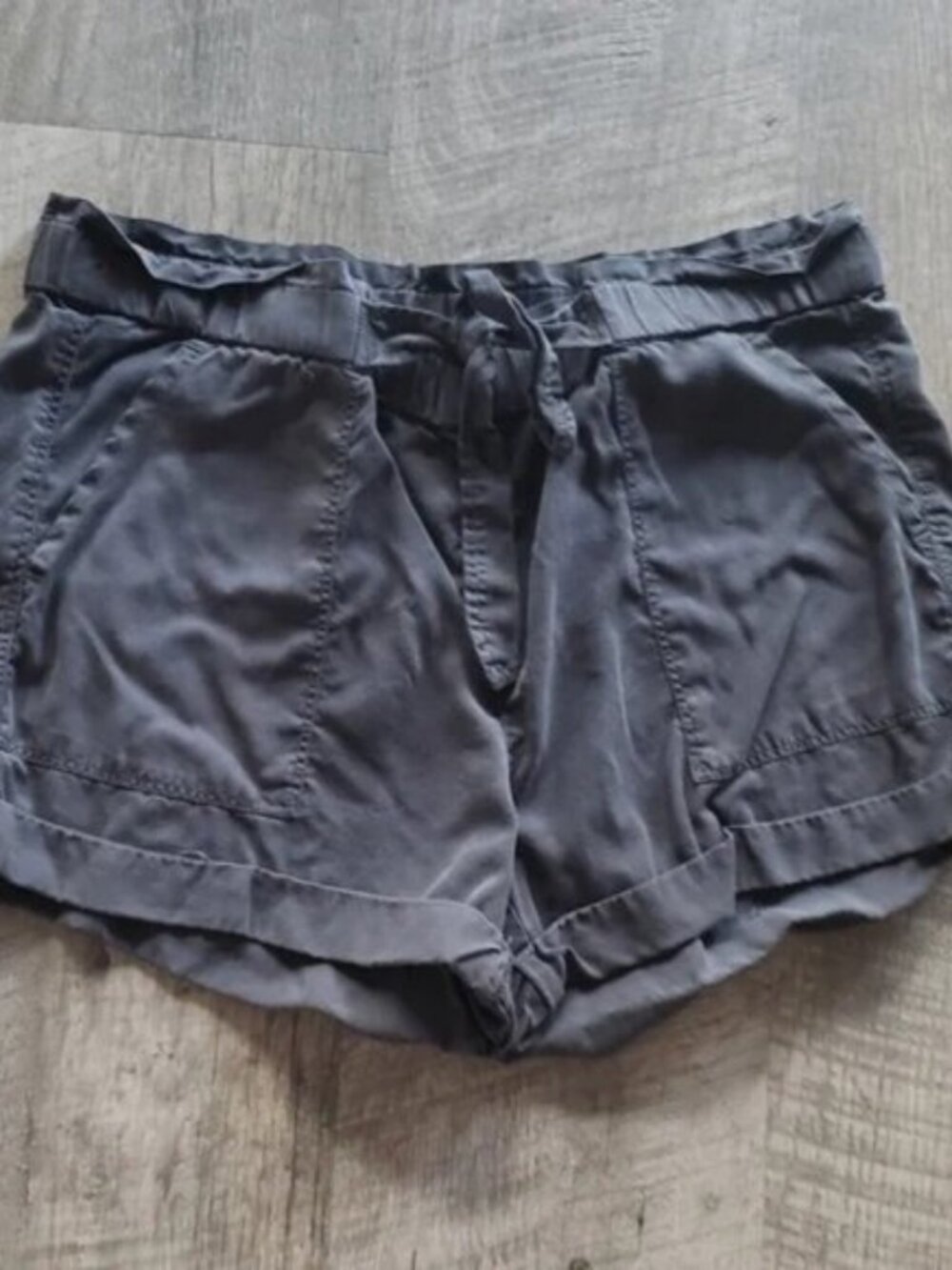 Aerie Charcoal Grey/Black Shorts.